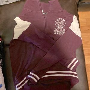 VS PINK half zipper sweater